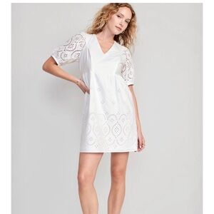 Old Navy V-Neck Eyelet Dress